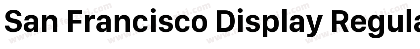 San Francisco Display Regular字体转换